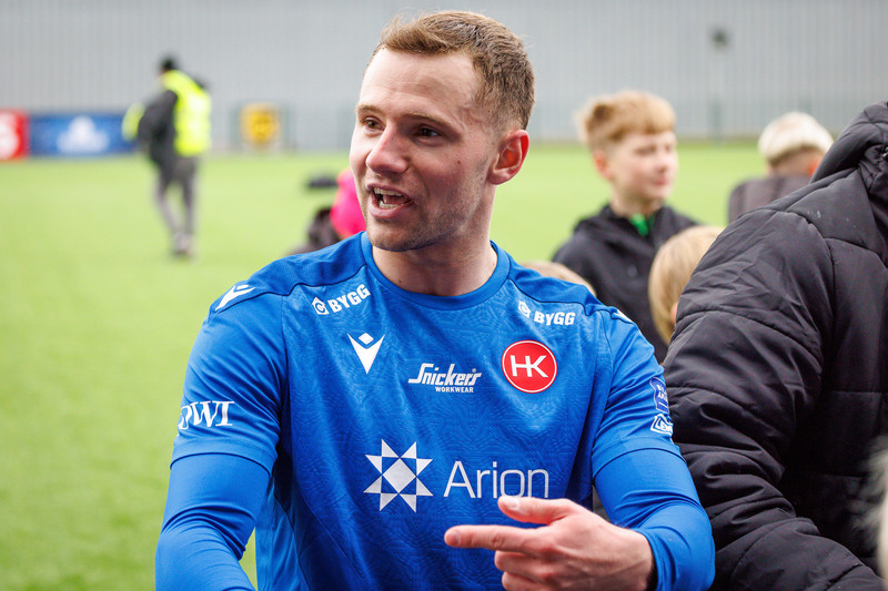 Æfingaleikur: Aron Kristófer skoraði frá miðju gegn Leikni