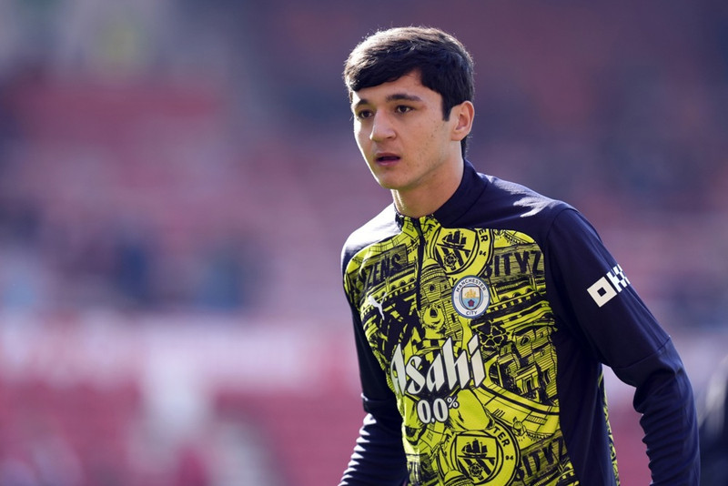 Abdukodir Khusanov er ekki með Man City í dag