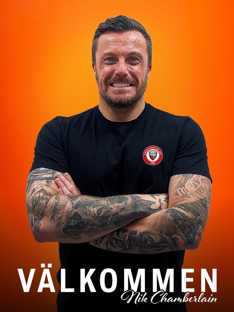Nik Chamberlain stýrði Kristianstad til sigurs í fyrsta leik eftir sumarfrí