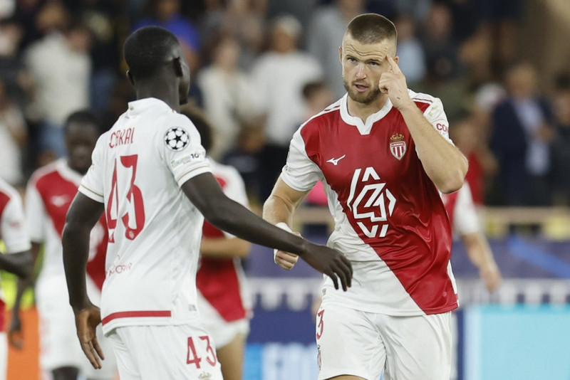 Eric Dier gerði sigurmark Mónakó