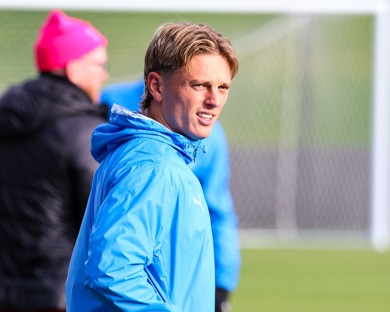 Allir með á æfingu Íslands