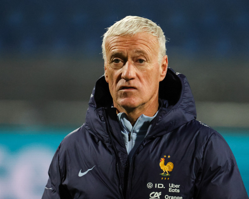 Deschamps á Laugardalsvelli í kvöld.
