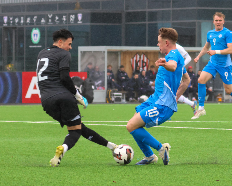 Myndaveisla: Jói Bjarna tryggði U21 fyrsta sigurinn
