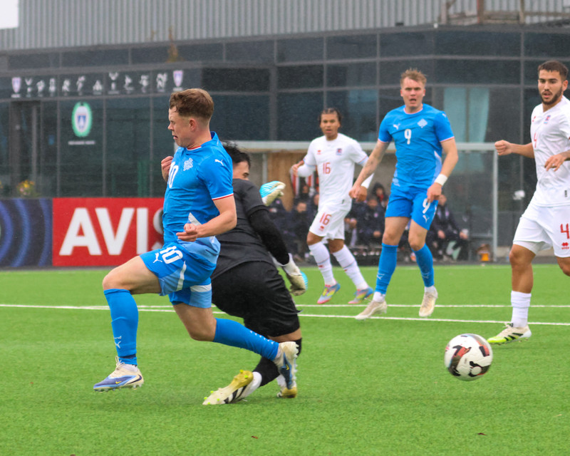 Myndaveisla: Jói Bjarna tryggði U21 fyrsta sigurinn