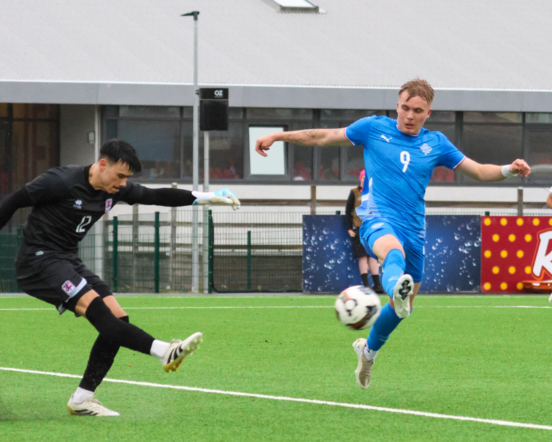 Myndaveisla: Jói Bjarna tryggði U21 fyrsta sigurinn