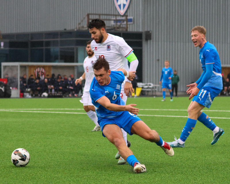 Myndaveisla: Jói Bjarna tryggði U21 fyrsta sigurinn