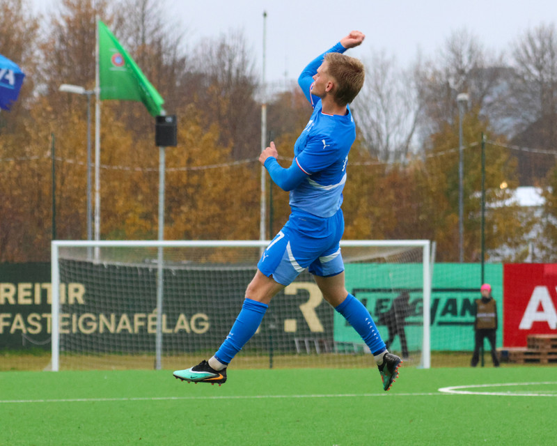 Myndaveisla: Jói Bjarna tryggði U21 fyrsta sigurinn