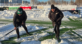 Formennirnir munda skóflurnar í Laugardalnum