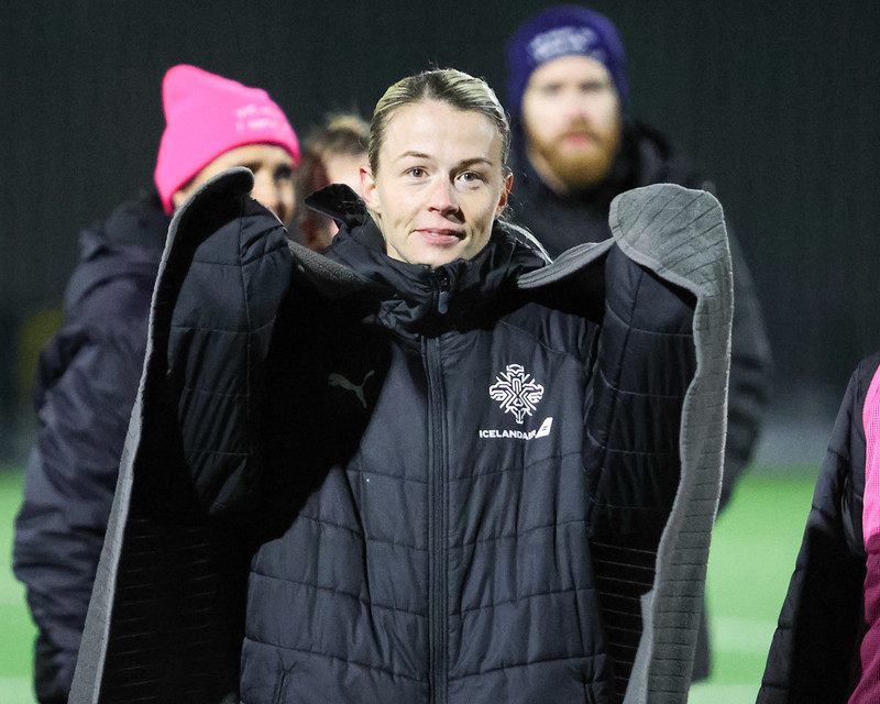 Sandra María Jessen segir íslenska landsliðið ákveðið í að ná í sín fyrstu stig í glugganum