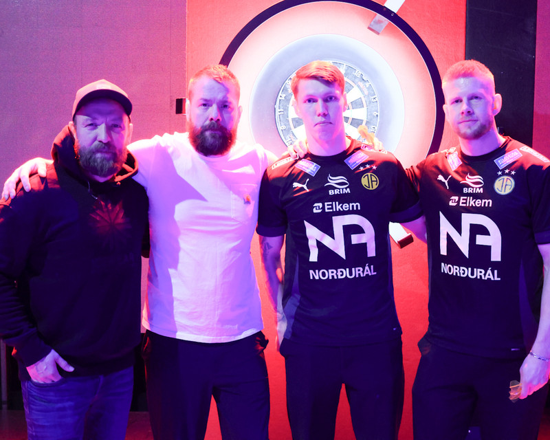 Frá vinstri til hægri: Siggi Höskulds, Ingi Þór, Jón Gísli og Viktor Jóns.
