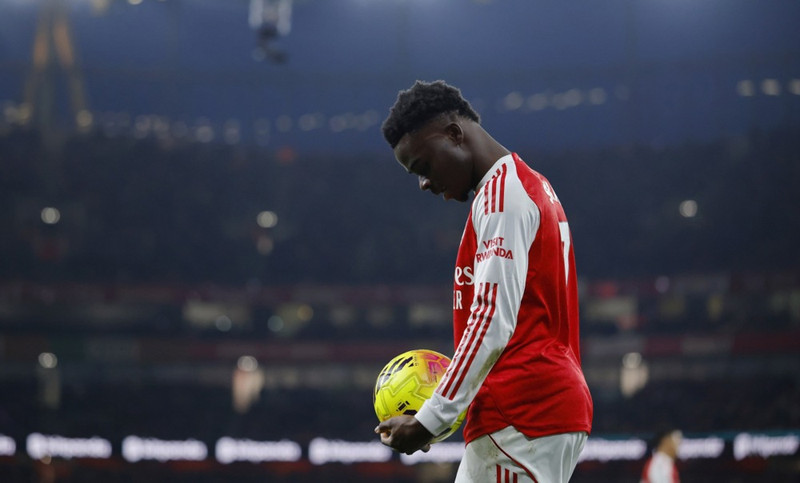 Bukayo Saka átti frábæran leik