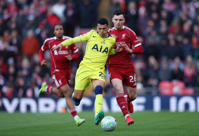 Slot var ánægður með vinnuframlagið gegn Tottenham.