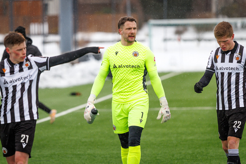Arnar Freyr Ólafsson hefur fengið traustið frá Óskari Hrafni í vetur. Hann kom frá HK í sumarglugganum í fyrra.