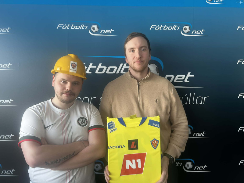 Haraldur Örn Haraldsson og Egill Sigfússon.