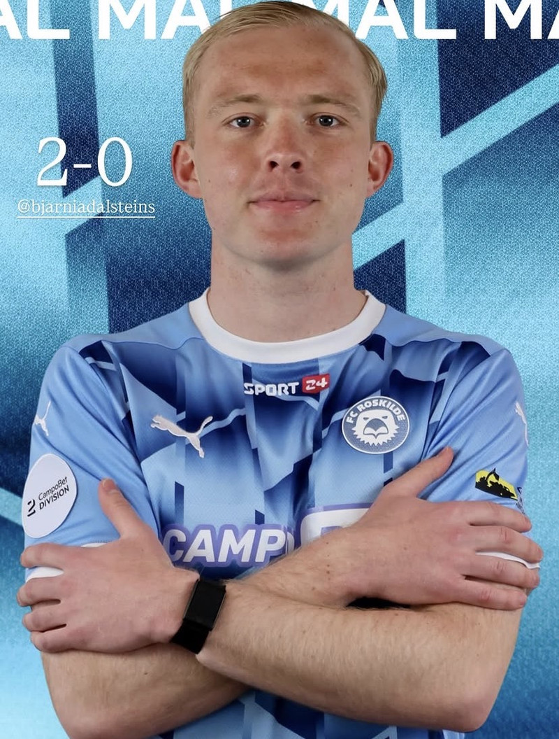 Bjarni Aðalsteinsson var á skotskónum með Roskilde