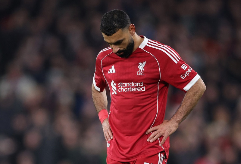Mo Salah átti ömurlegan dag á skrifstofunni