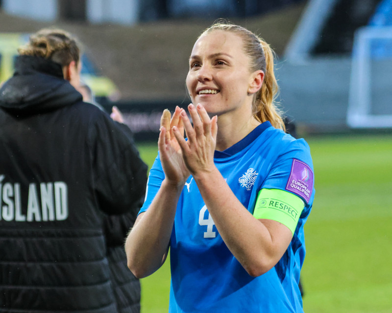 Glódís Perla Viggósdóttir, fyrirliði Íslands