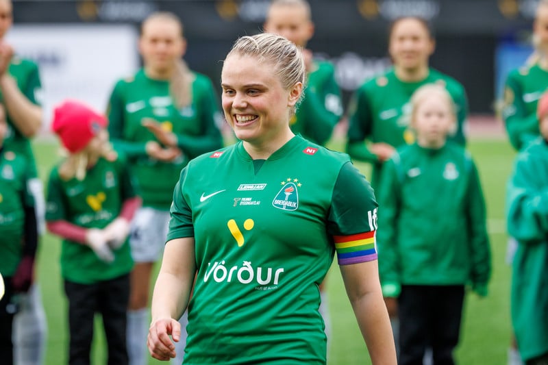Agla María var hetja Breiðabliks.