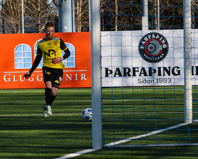 Viktor Jóns: Ég tók eftir því að varnarlínan var helvíti framarlega