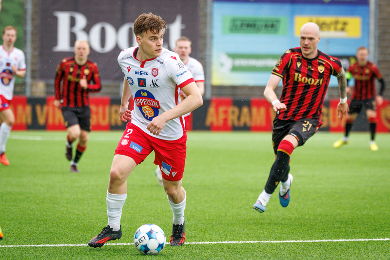 Ásbjörn Líndal er sá leikmaður í liðinu sem hefur spilað mest með meistaraflokki í sumar.