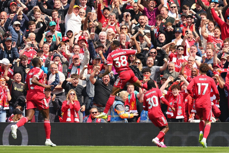 Gravenberch skoraði mark Liverpool