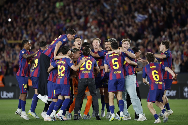 Myndir frá fögnuði Barcelona - „Næsta skref er að vinna Meistaradeildina“