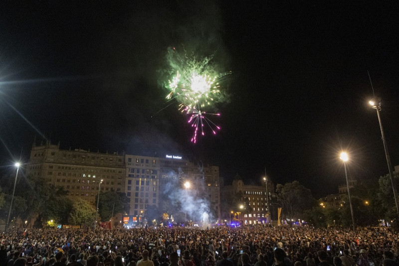 Myndir frá fögnuði Barcelona - „Næsta skref er að vinna Meistaradeildina“