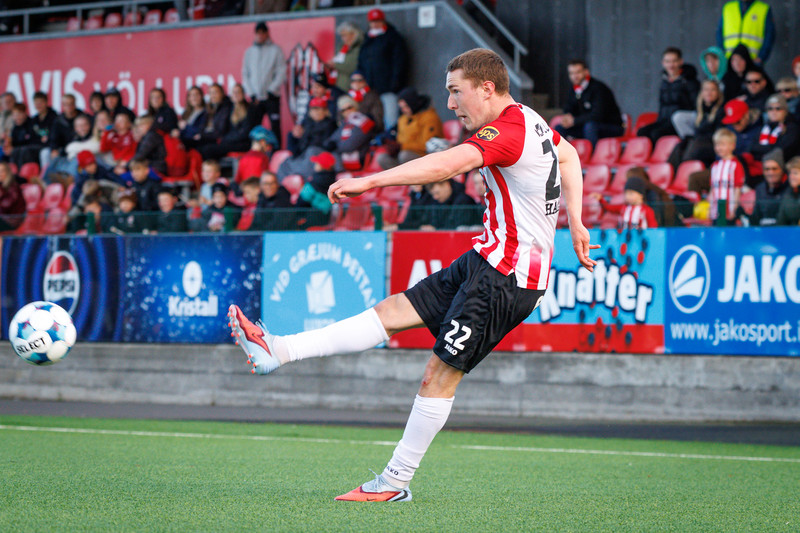 Kári Kristjánsson fékk á sig víti en bætti upp fyrir það