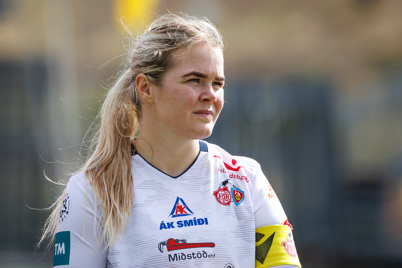 Arna Sif lék mjög vel í vörn Þórs/KA.