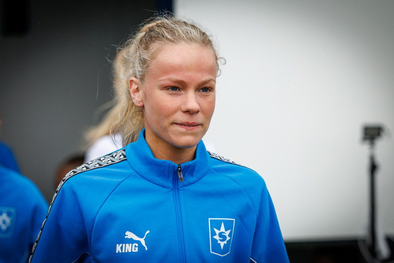 Snædís átti öfluga innkomu fyrir Stjörnuna.