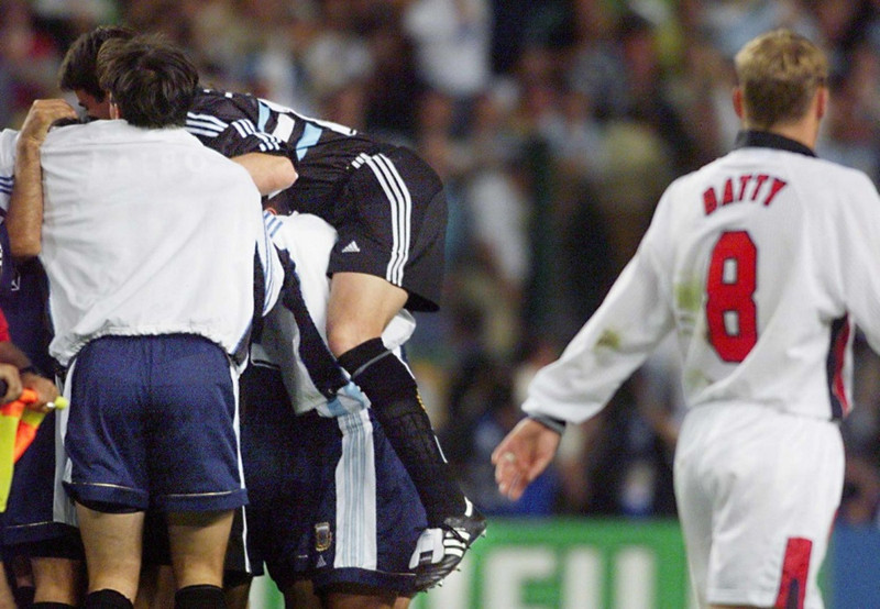 England tapaði á dramatískan hátt gegn Argentínu.