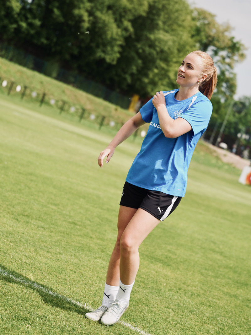 Glódís Perla Viggósdóttir, landsliðsfyrirliði.