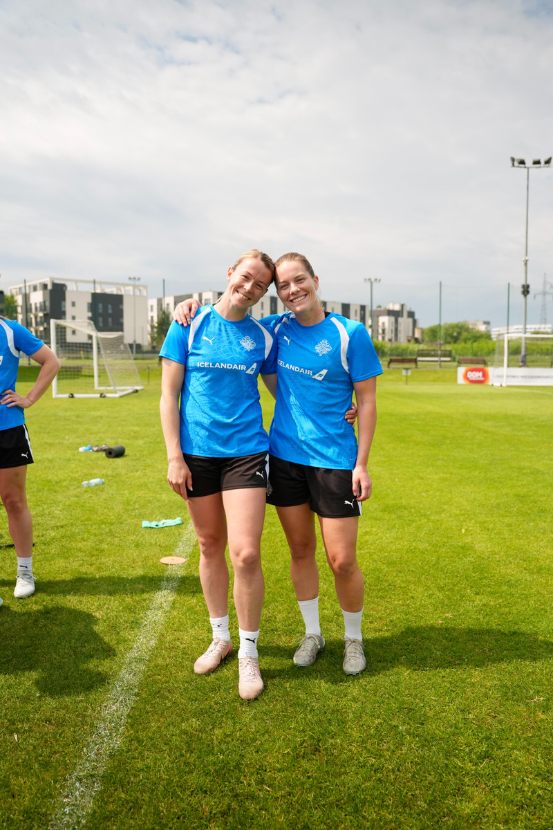 Sandra María Jessen og Hildur Antonsdóttir.