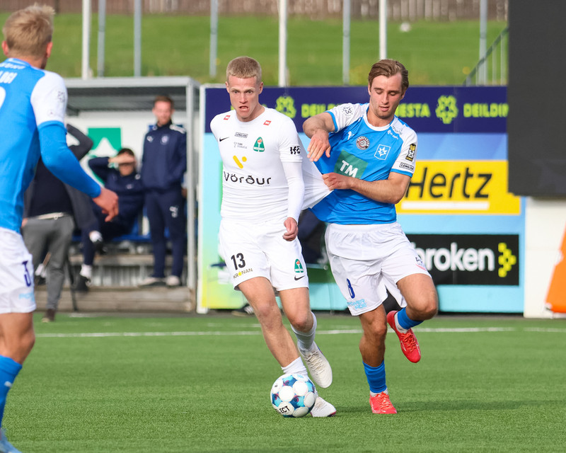 Blikar voru með 3-0 forystu og 4-2 í leiknum en hann endaði 4-4.