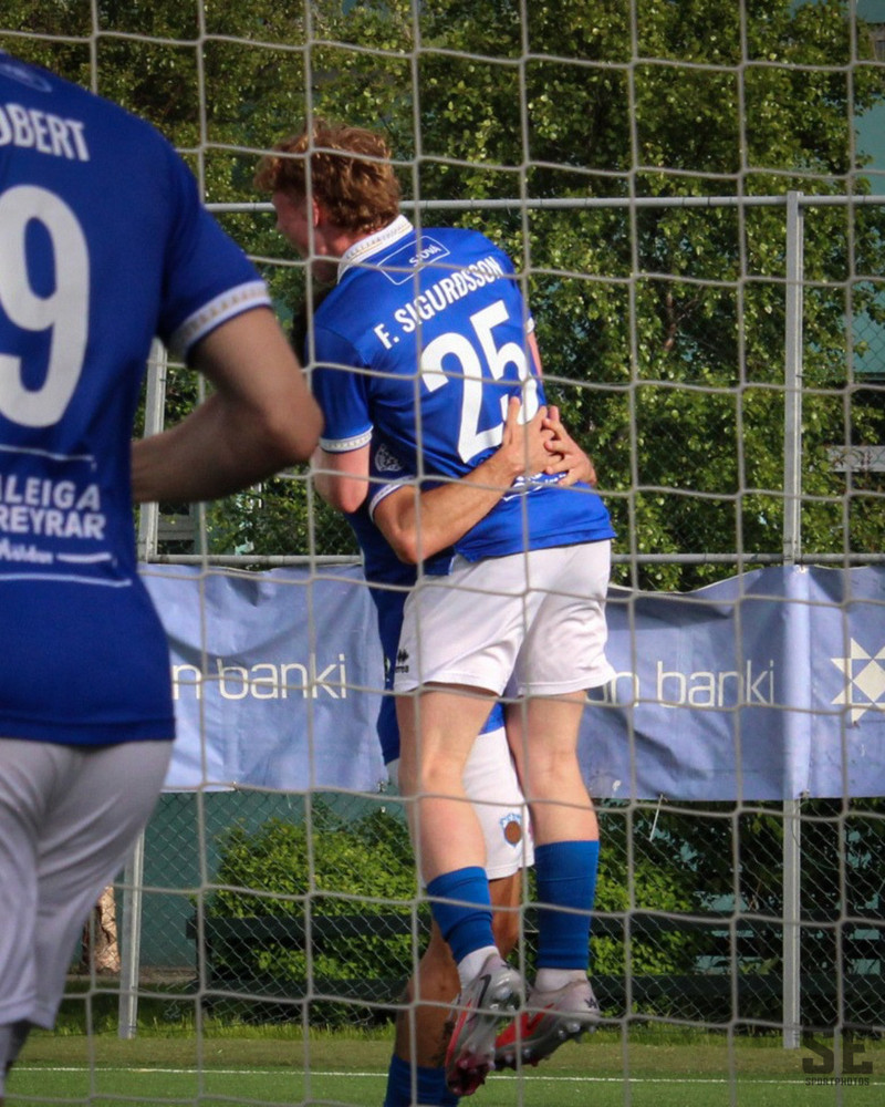 Úr leiknum á mánudag.
