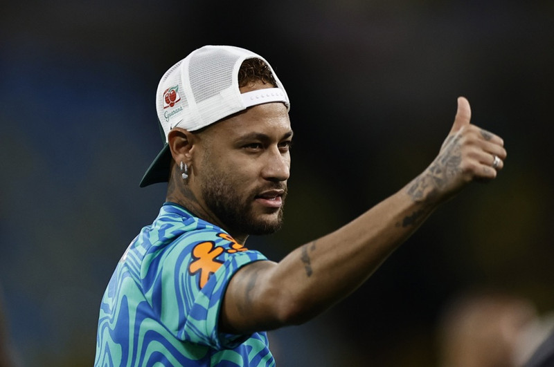 Brasilíska stórstjarnan Neymar.