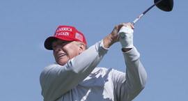 Trump og Kane fóru saman í  golf