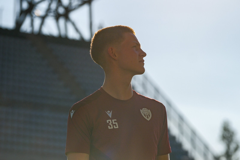 Myndaveisla: Víkingur æfði á keppnisvellinum