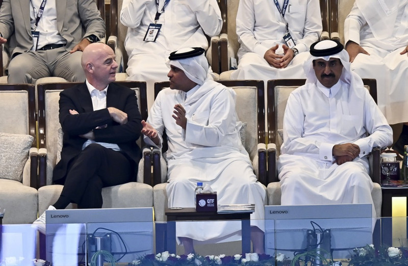 Infantino í Katar.