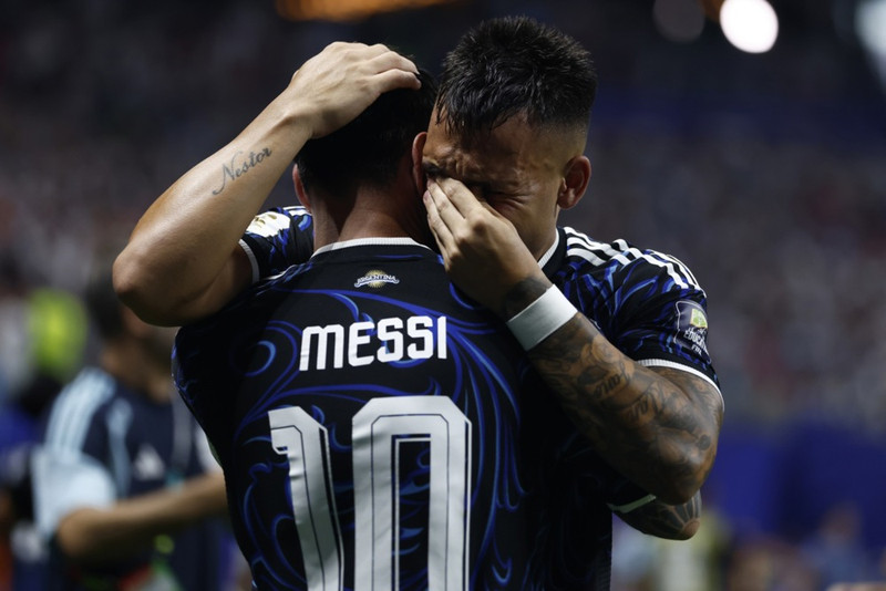 Lautaro Martinez var hetja Argentínu