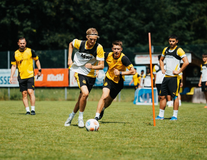 Á æfingu með Dortmund