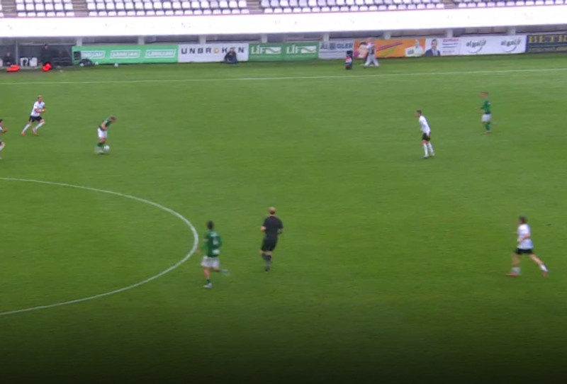 Skjáskot úr útsendingu SÝN Sport í gær.