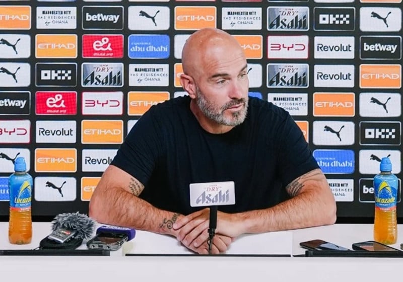 Maresca á sínum fyrsta fréttamannafundi sem stjóri City.