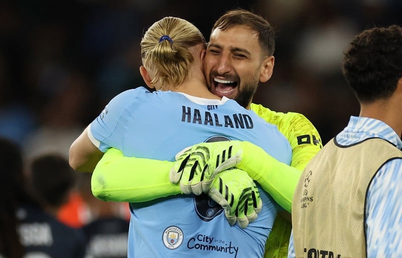 Haaland stýrði víkingaróðri í brúðkaupi Donnarumma