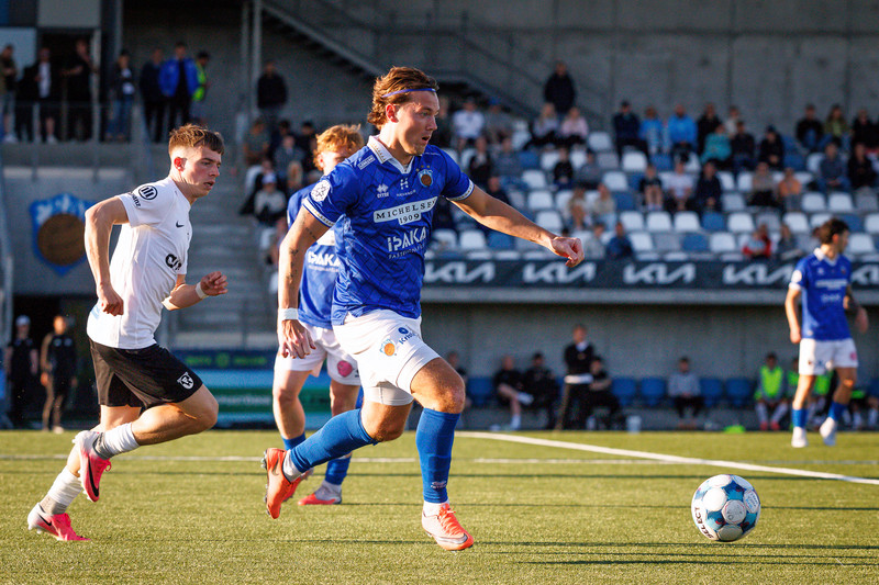 Kristófer Konráðsson skoraði glæsilegt mark