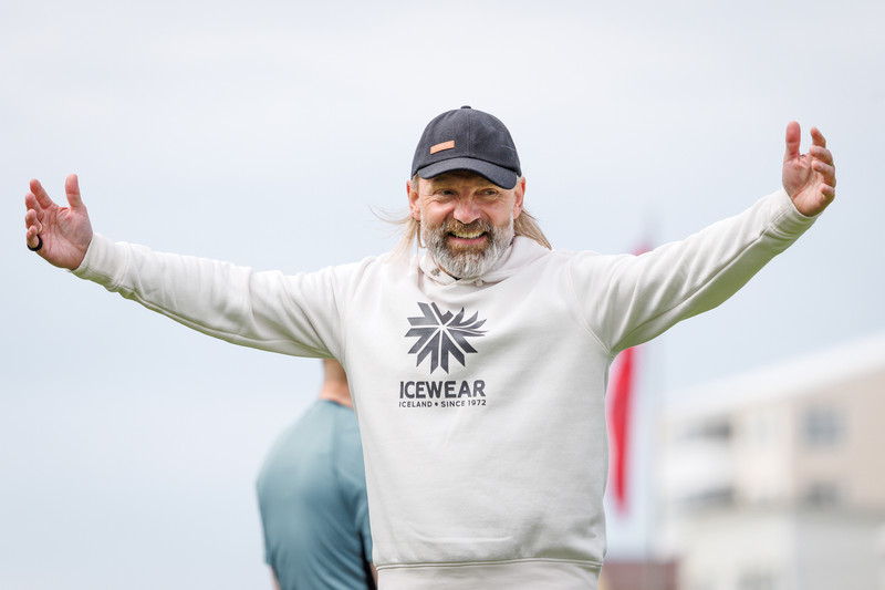 Lárus Orri var eðlilega sáttur eftir leik!
