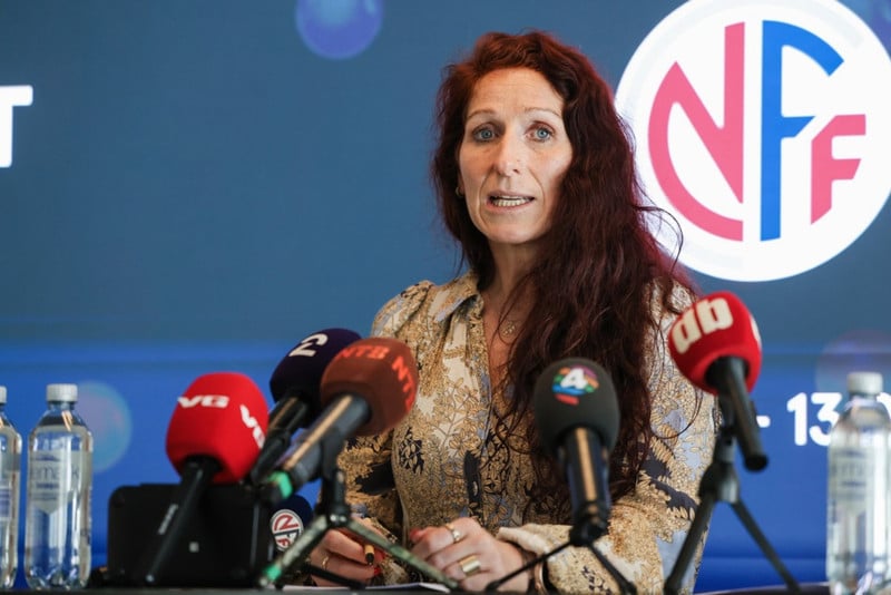 Lise Klaveness, forseti norska fótboltasambandsins.