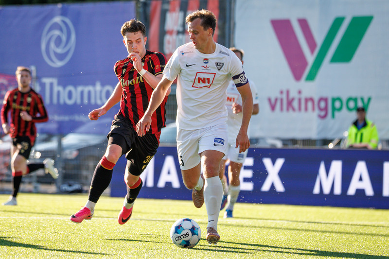 Alex Freyr Hilmarsson skoraði sigurmarkið gegn Val þann 4. júlí.