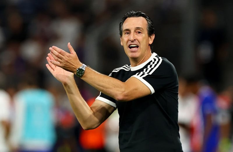 Unai Emery stoltur af sínu liði.