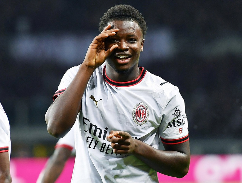 Hinn 19 ára gamli Alphadjou Cisse skoraði fyrir Milan